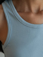 Women’s Ribbed Tank Top - Blue