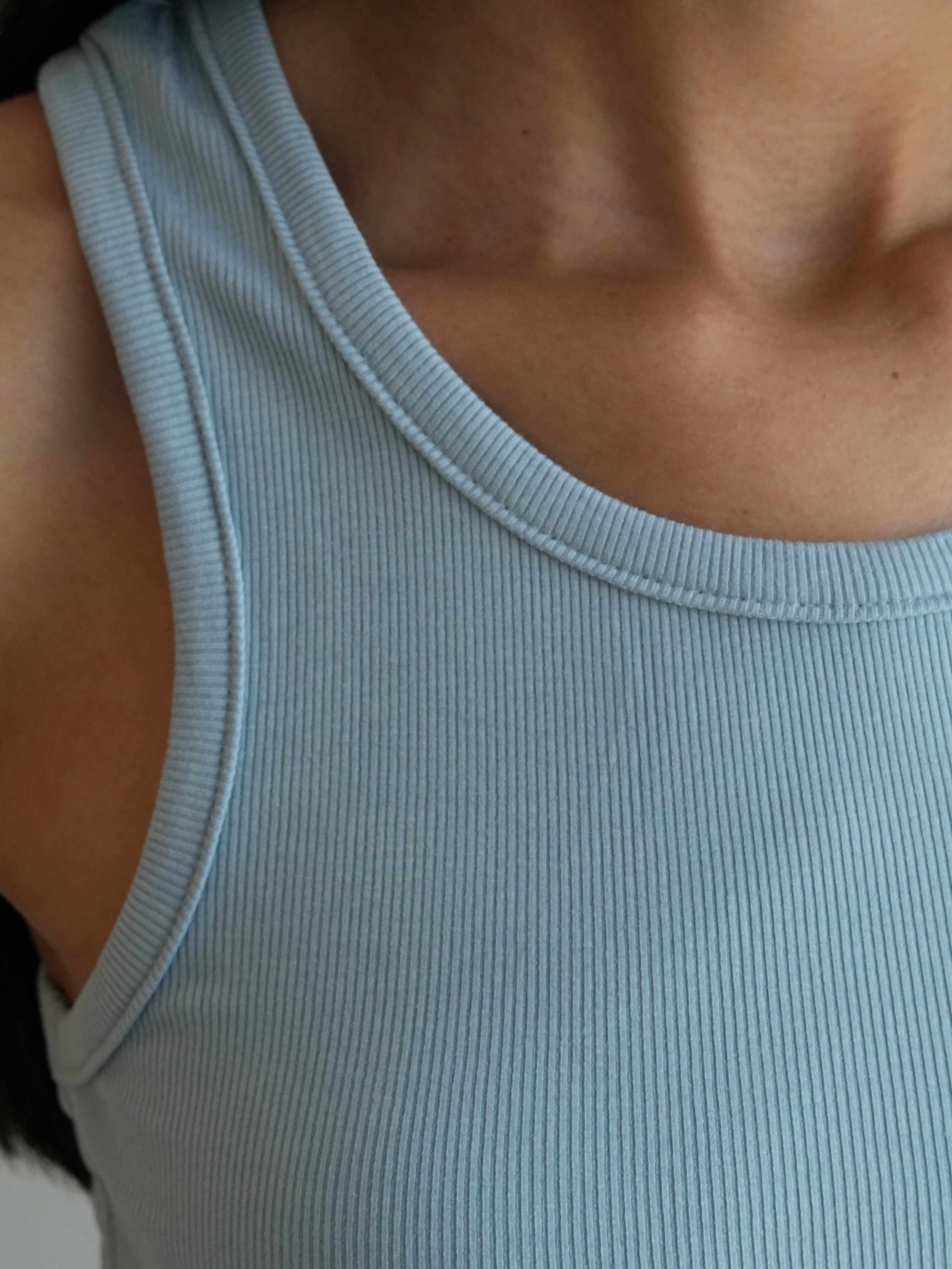 Women’s Ribbed Tank Top - Blue