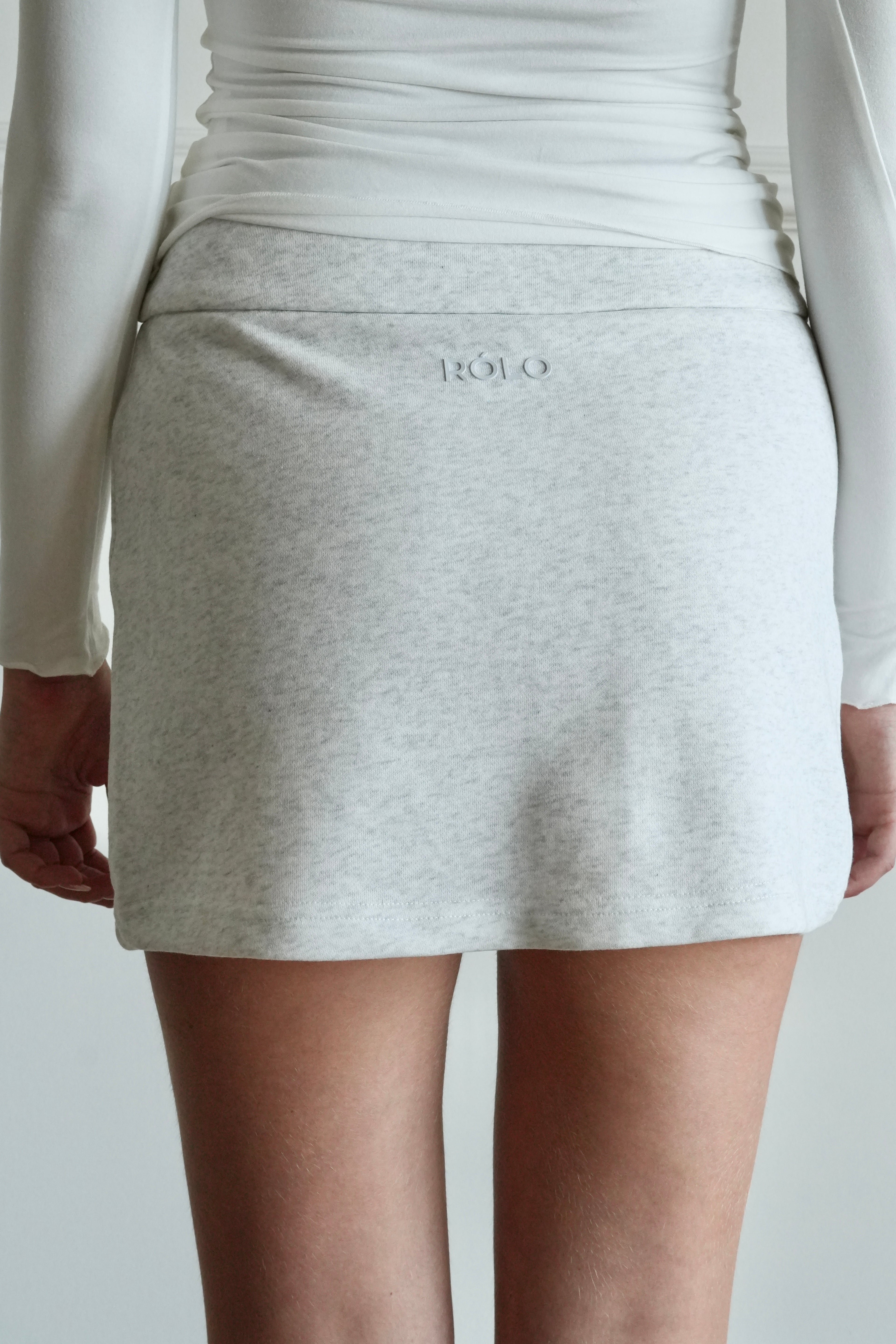 Women's Mini Skirt - Light Grey