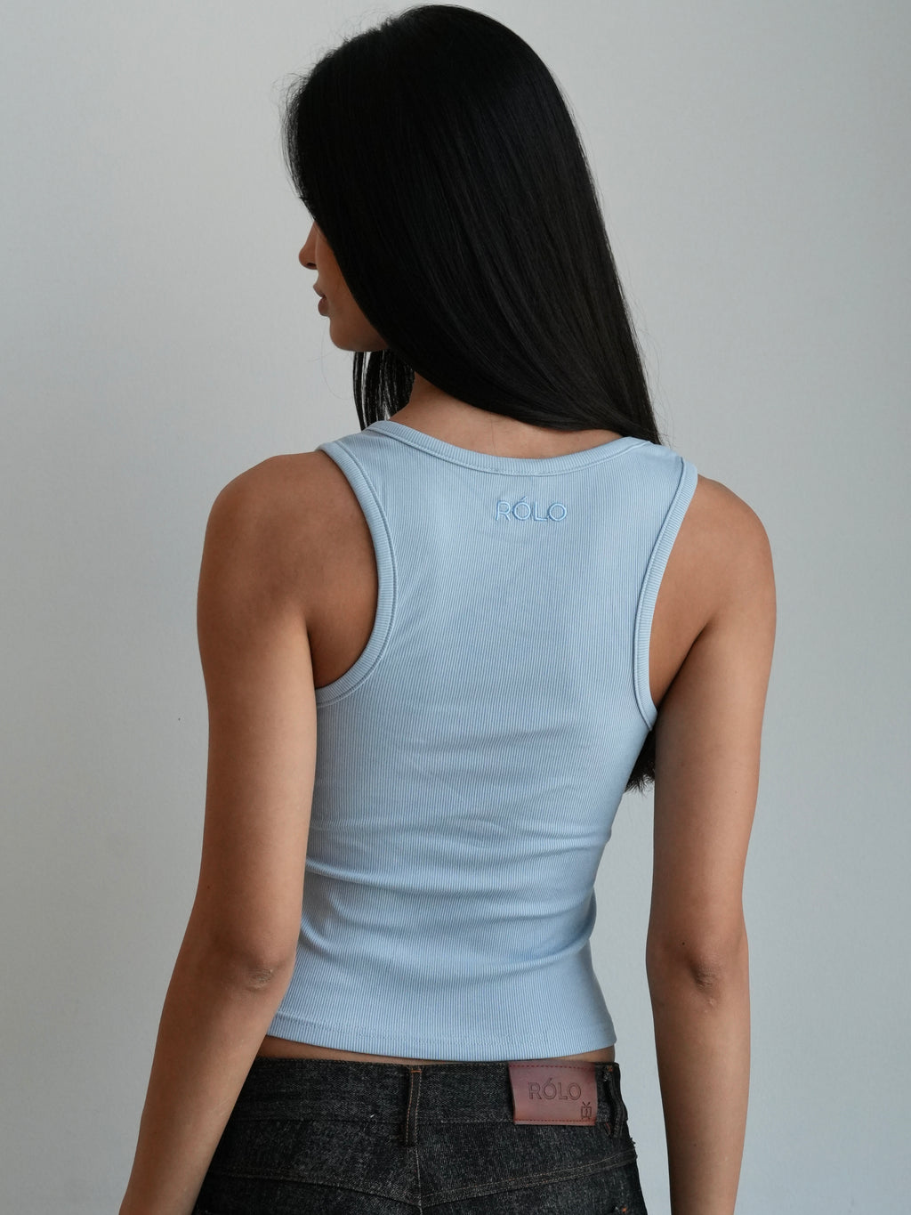 Women’s Ribbed Tank Top - Blue