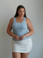 Women’s Ribbed Tank Top - Blue