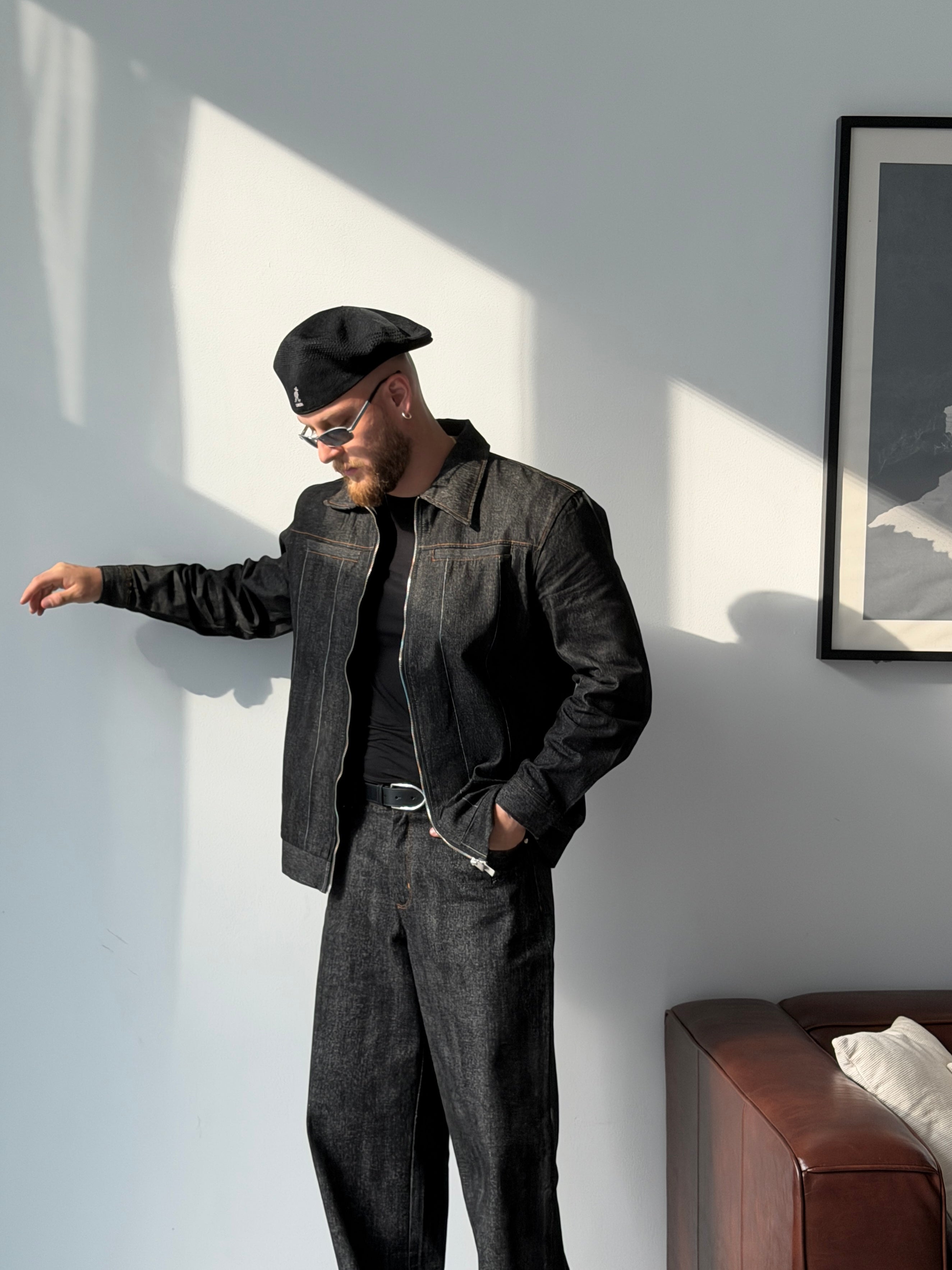 Men’s Dark Wash Denim Shirt