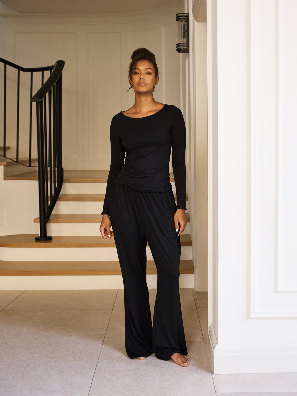 Unisex Soft Lounge Pants - Black