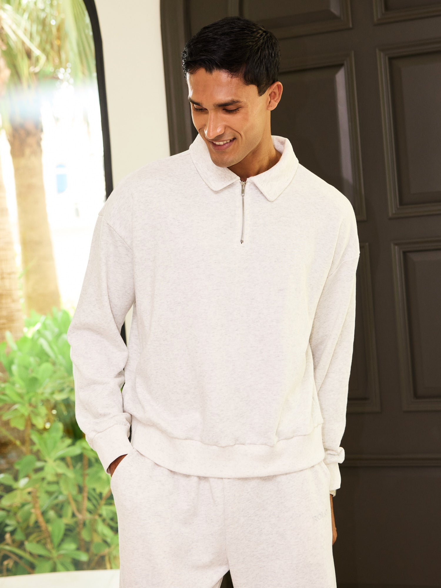 Men's Polo Long Sleeve - Grey