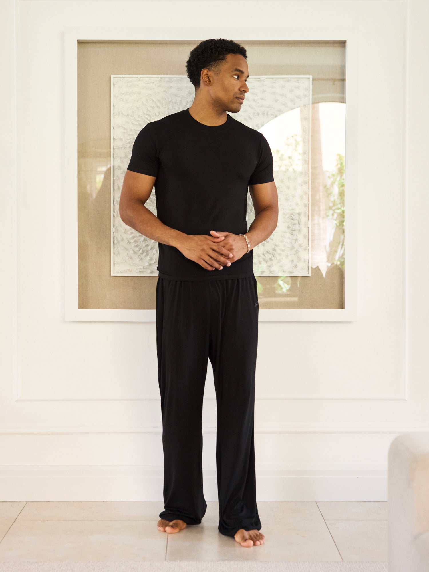 Unisex Soft Lounge Pants - Black