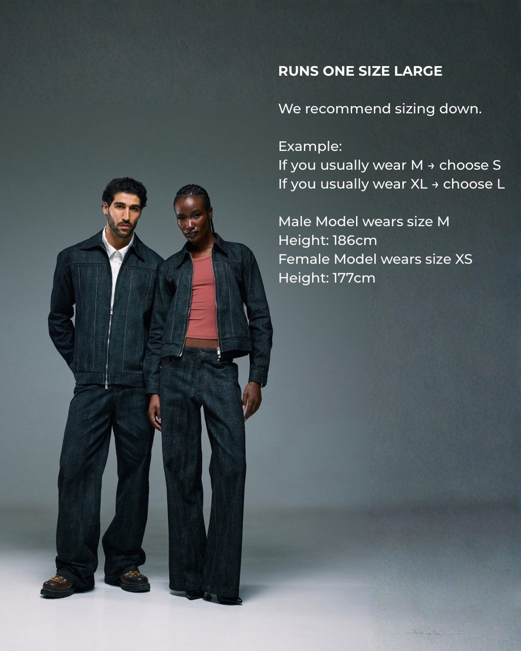 Dark Wash Unisex Jeans