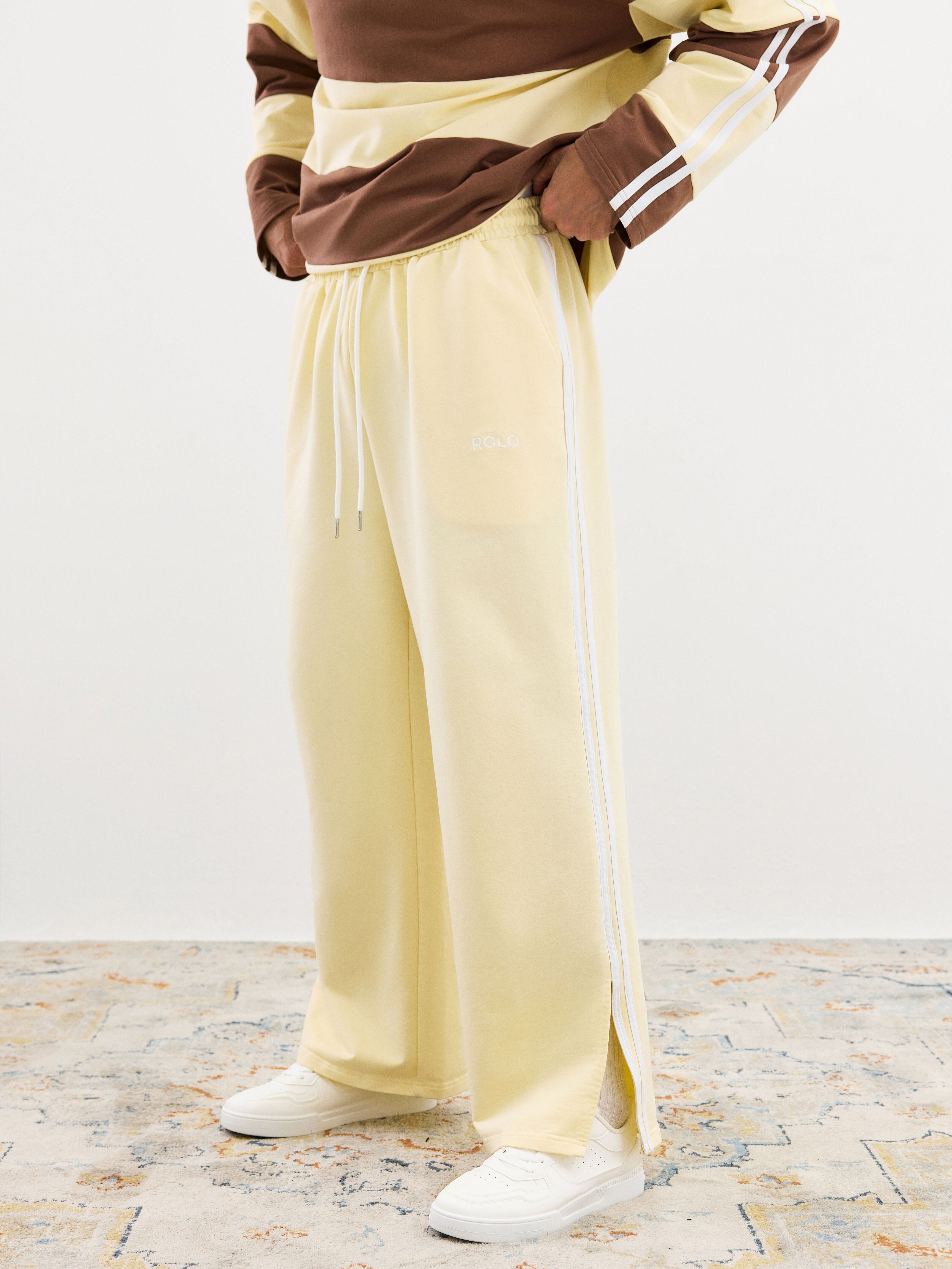 Relaxed Track Pants - Yellow