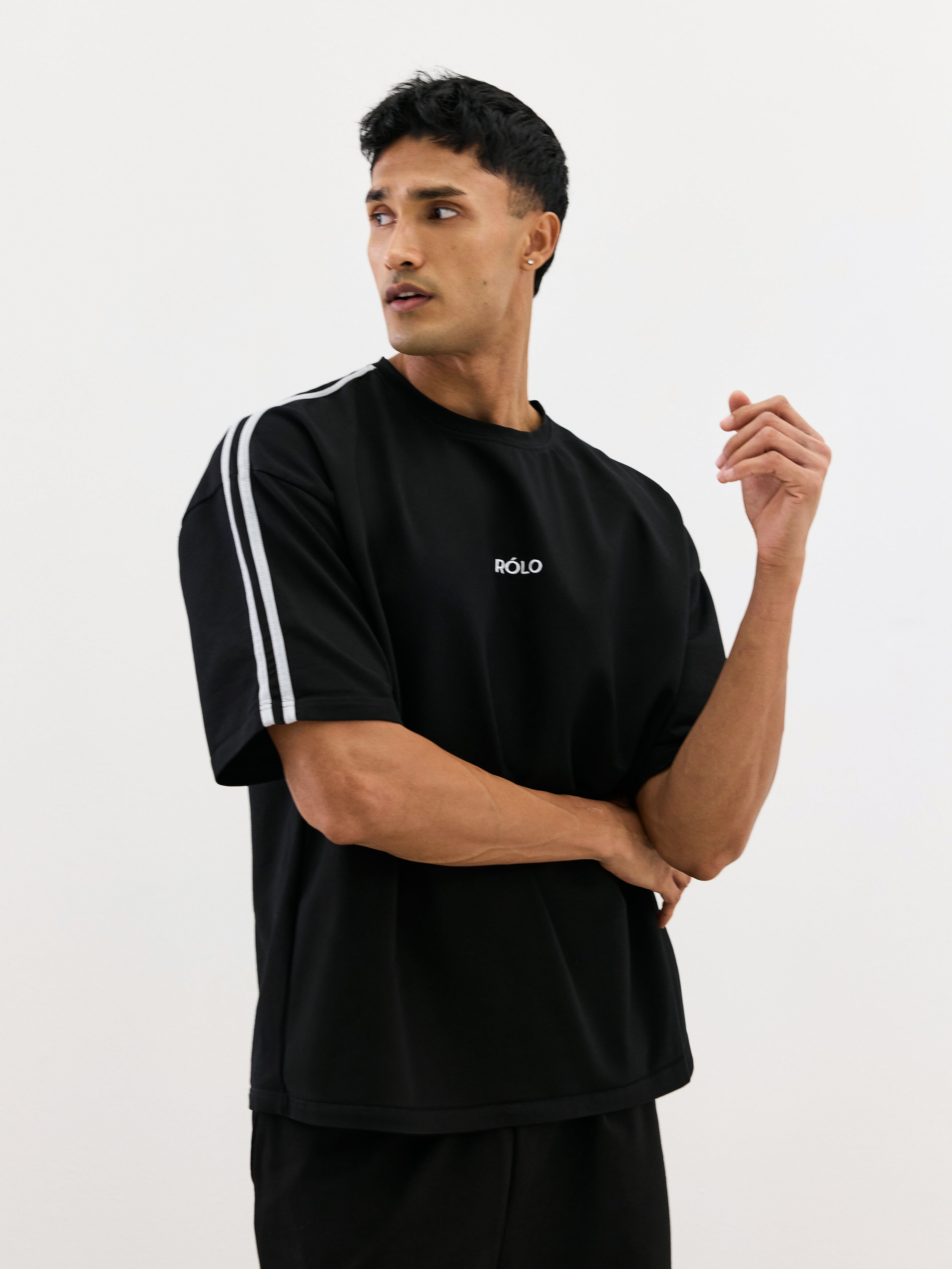 Oversized Crewneck Tee - Black