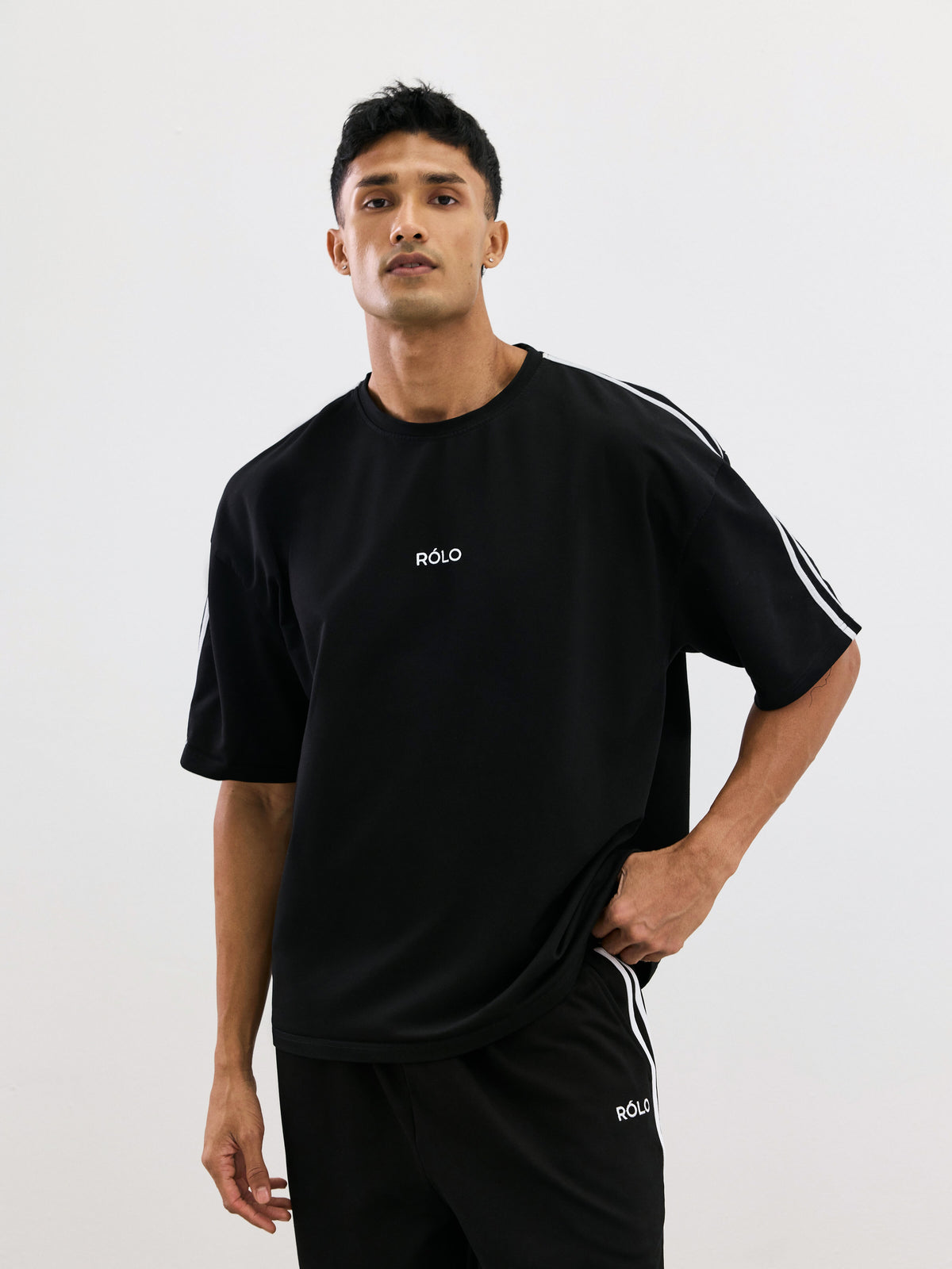 Oversized Crewneck Tee - Black