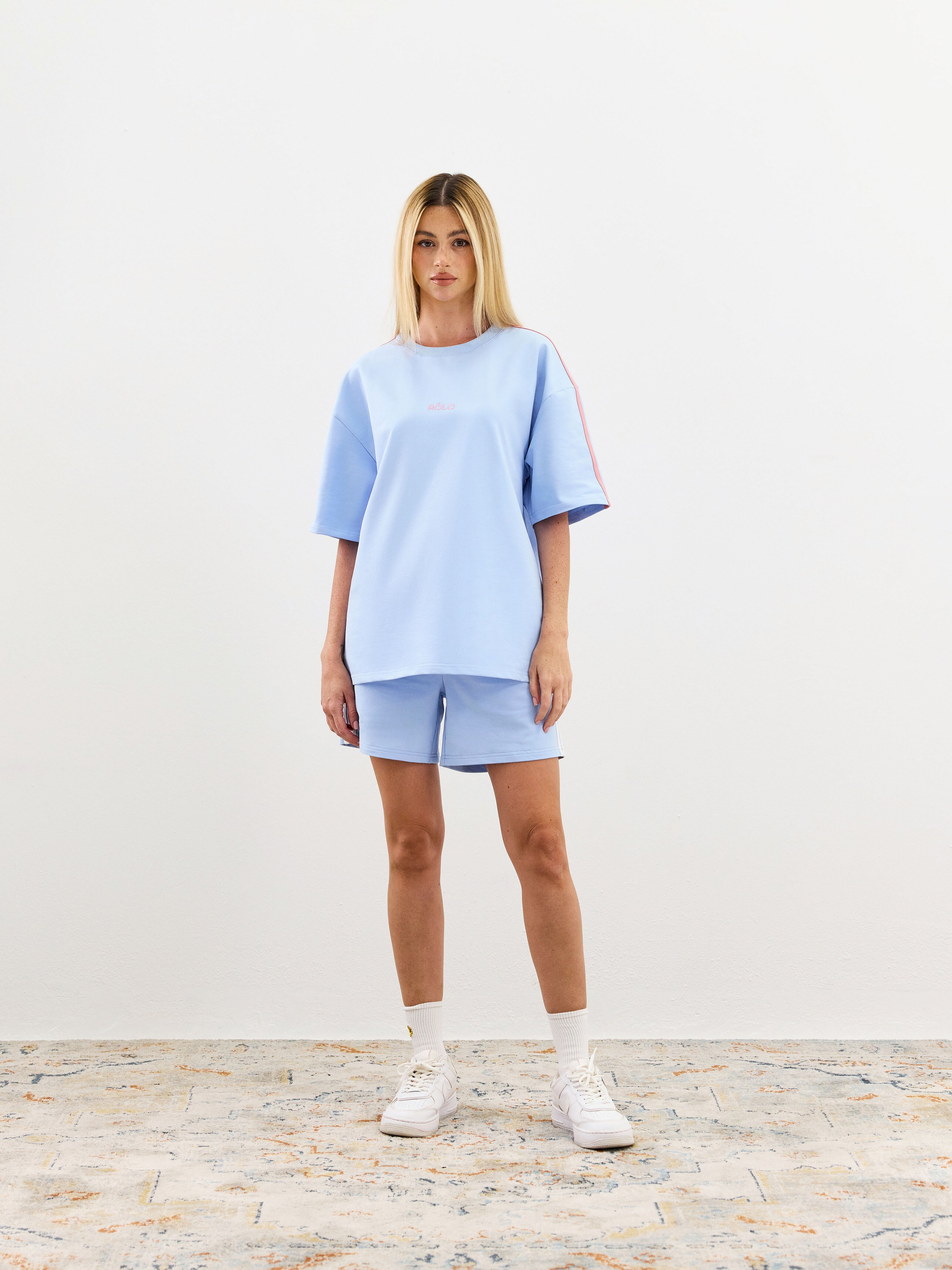 Relaxed Fit Shorts - Washed Denim Blue