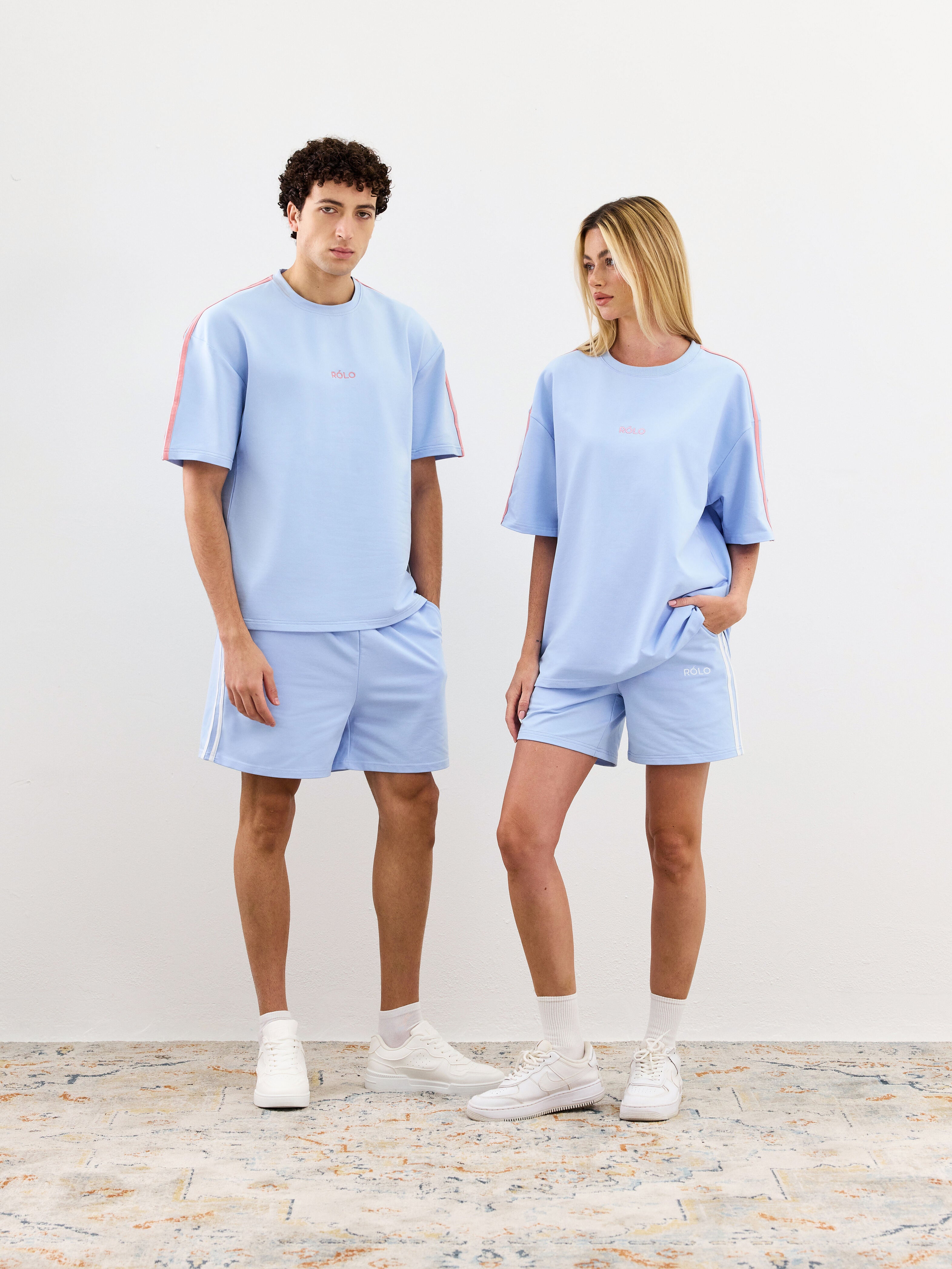 Relaxed Fit Shorts - Washed Denim Blue