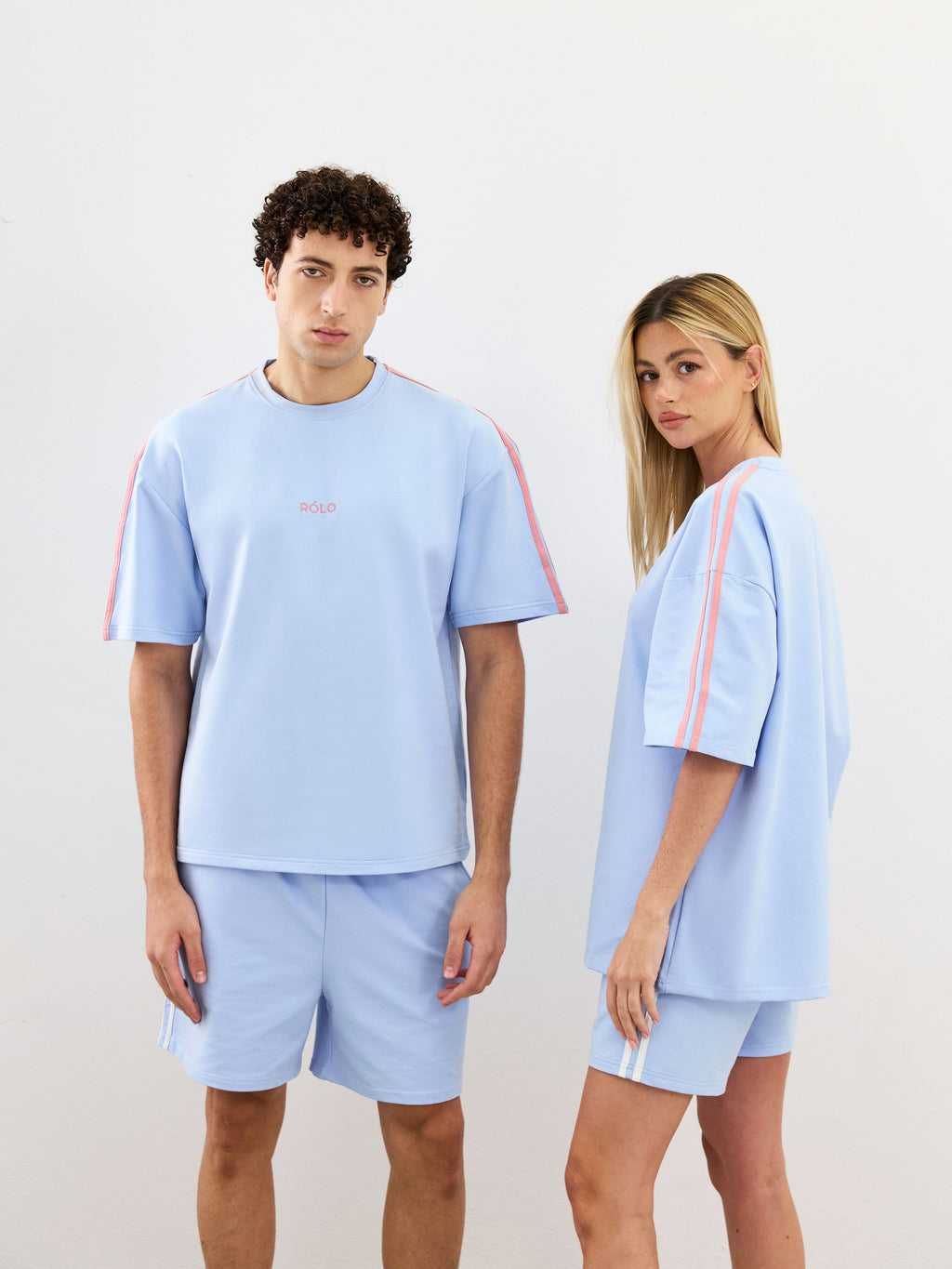 Oversized Crewneck Tee - Steel Blue
