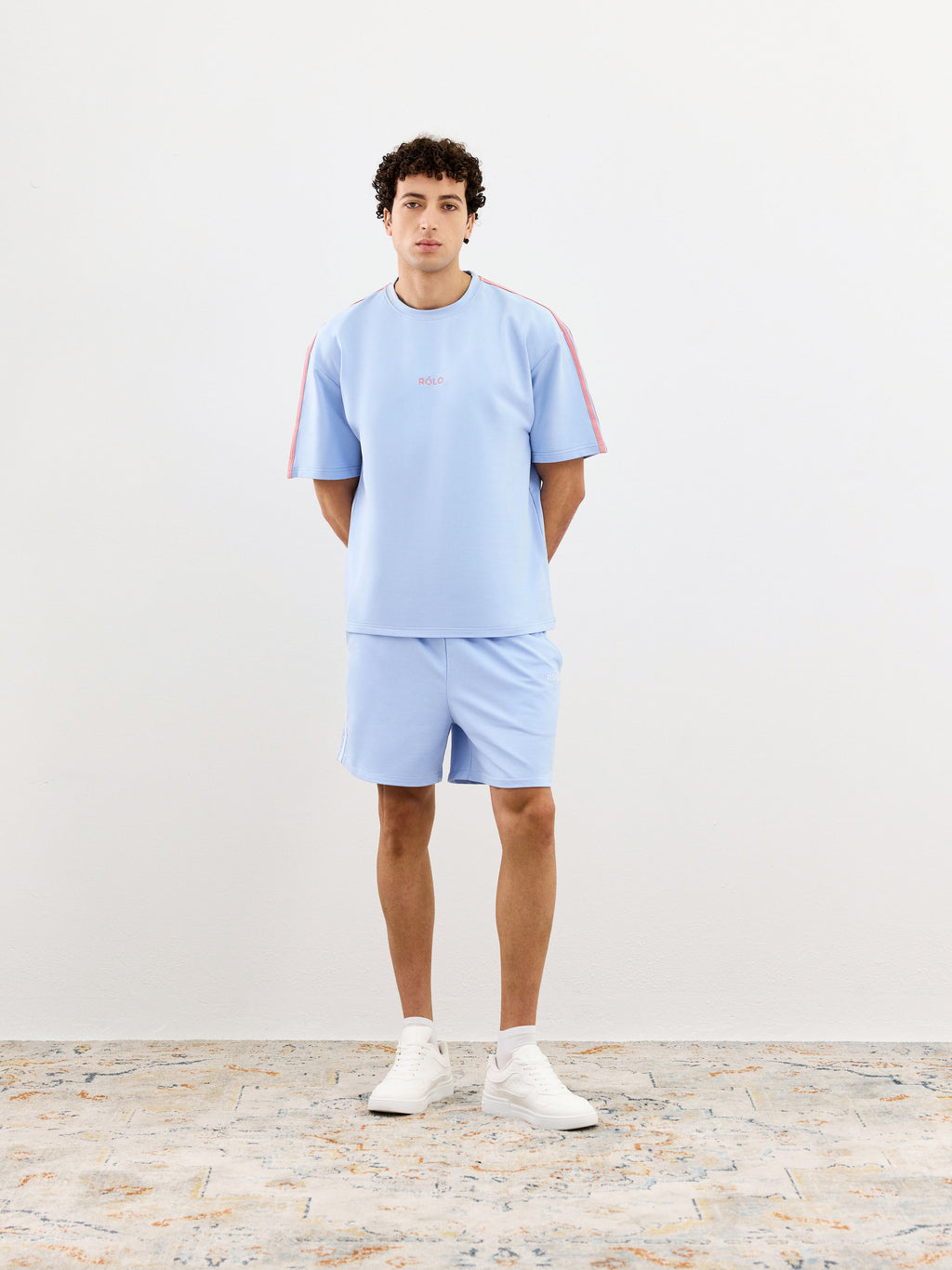 Oversized Crewneck Tee - Steel Blue