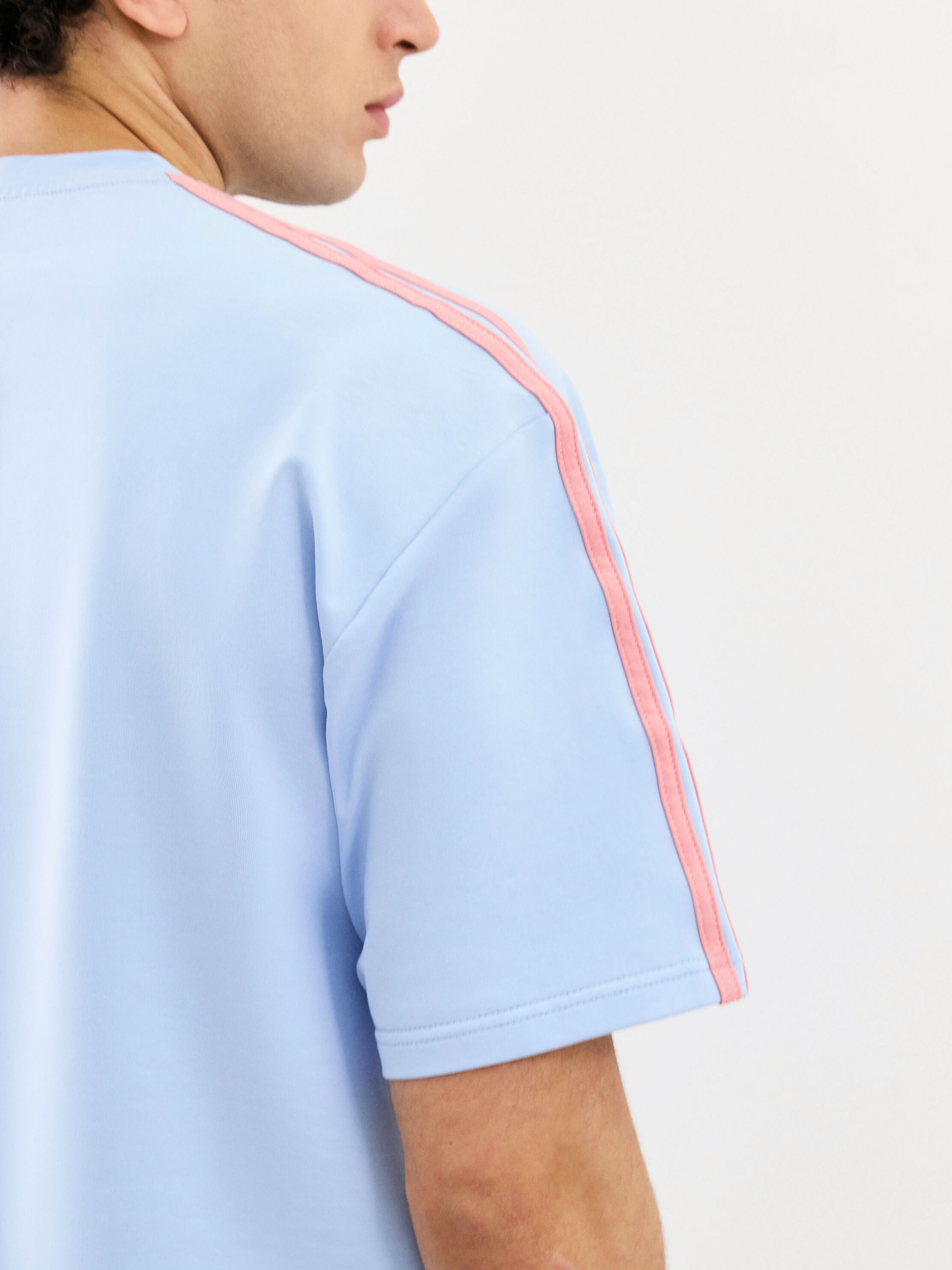 Oversized Crewneck Tee - Steel Blue