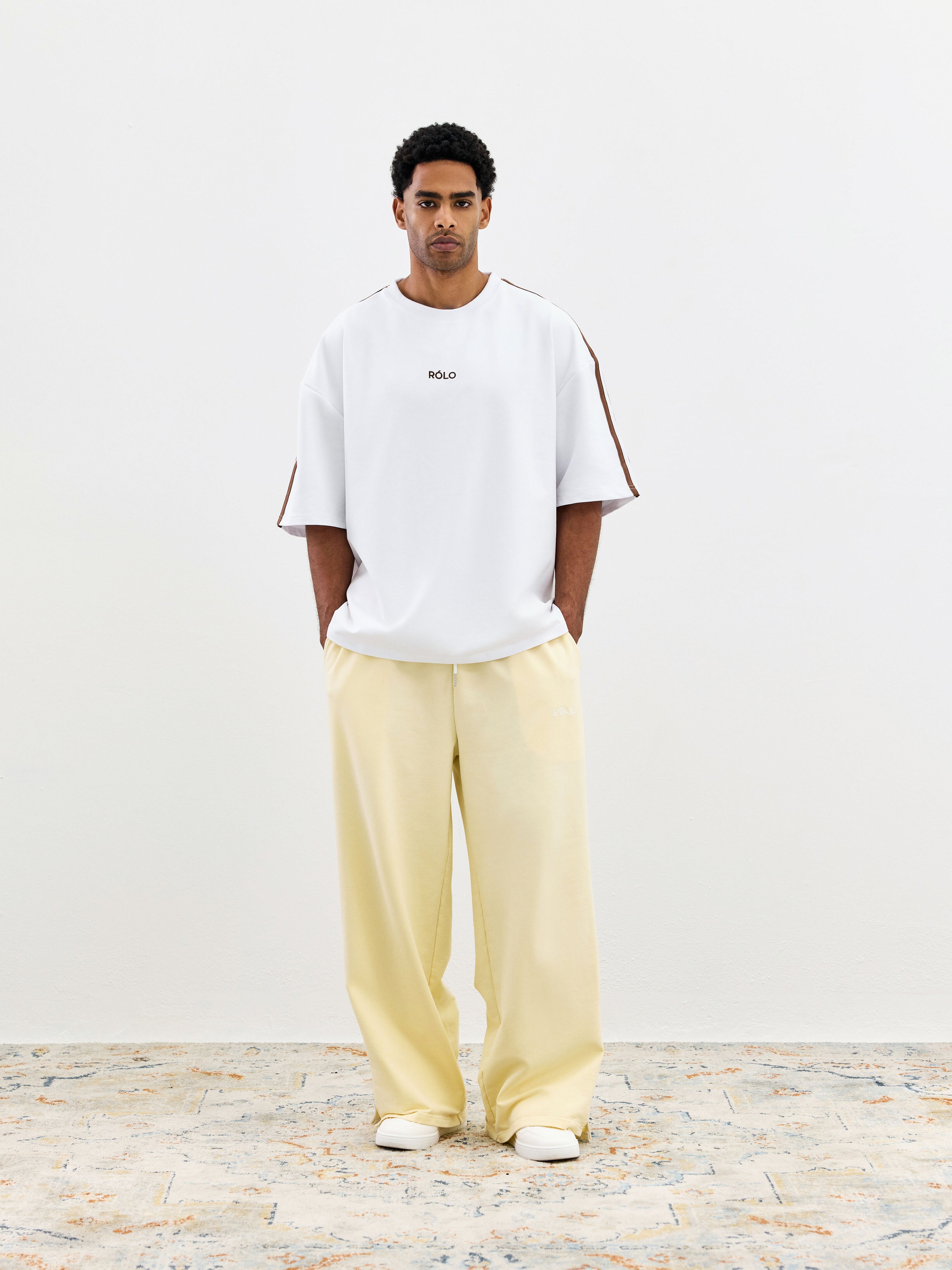 Relaxed Track Pants - Yellow