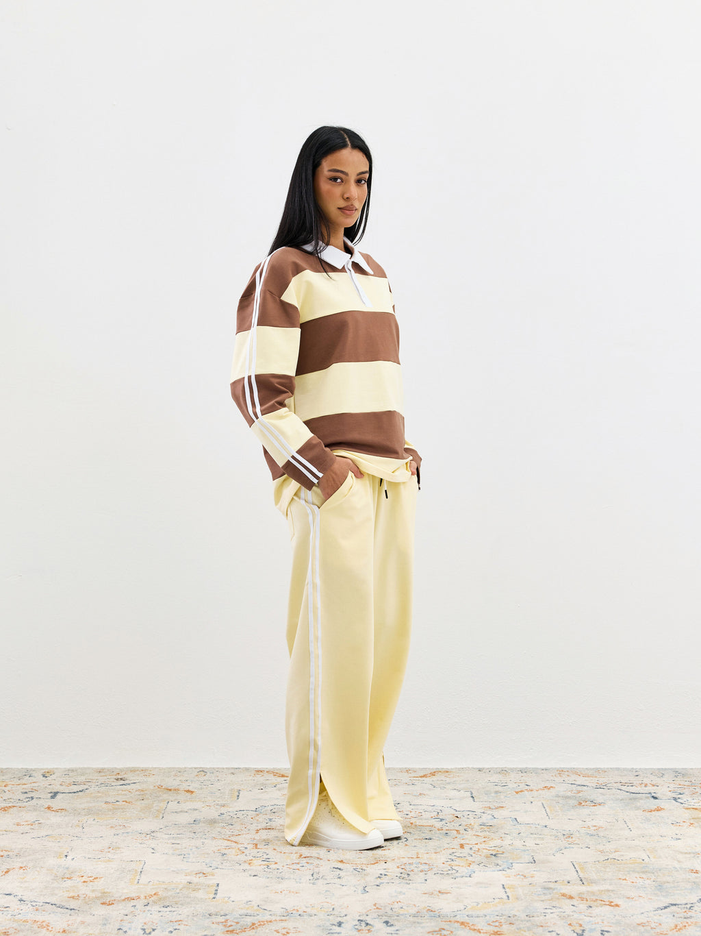 Relaxed Track Pants - Yellow