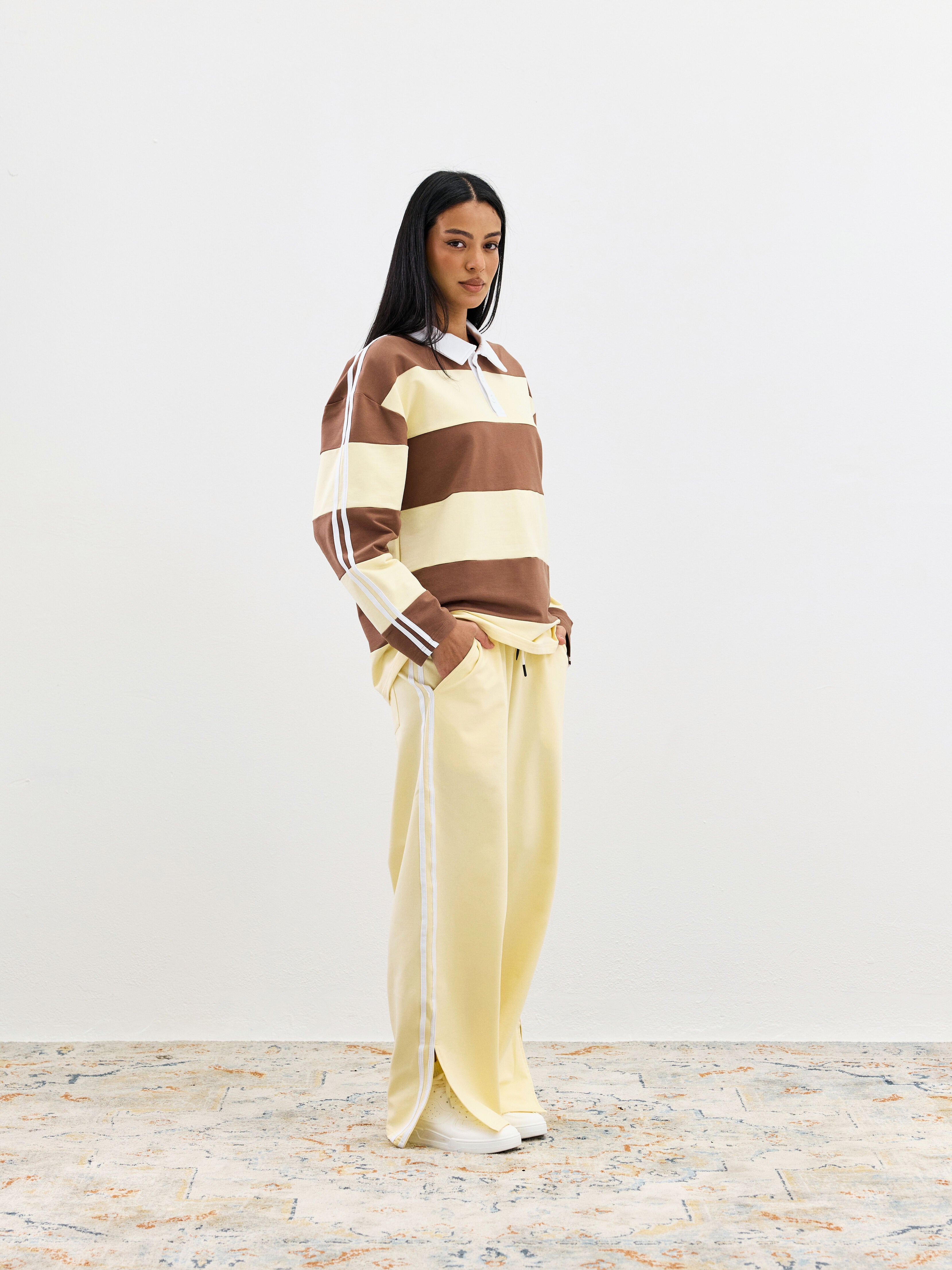 Relaxed Track Pants - Yellow