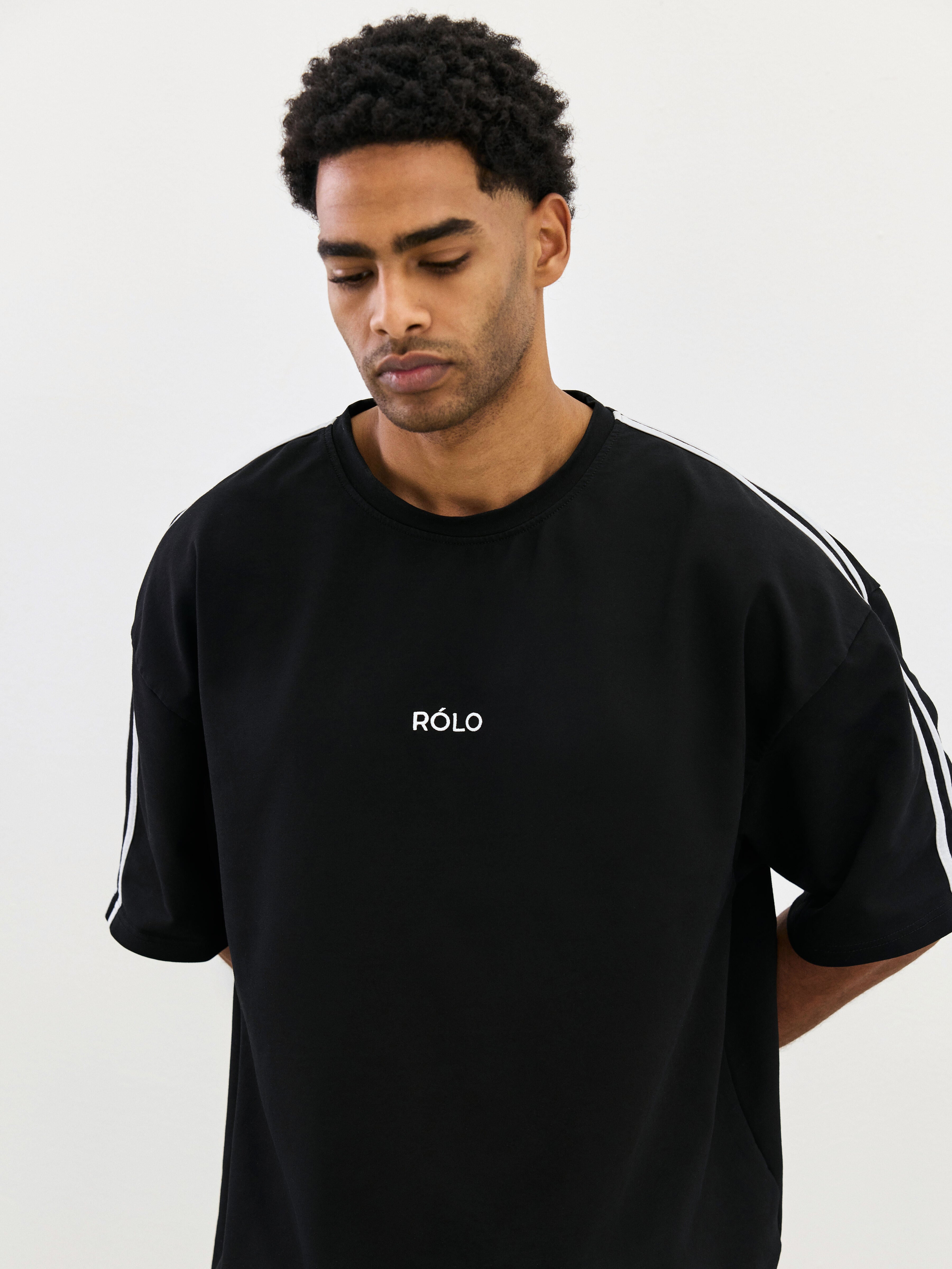 Oversized Crewneck Tee - Black