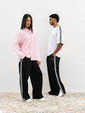 Relaxed Track Pants - Black