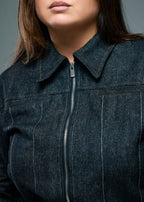 Women’s Dark Wash Denim Shirt