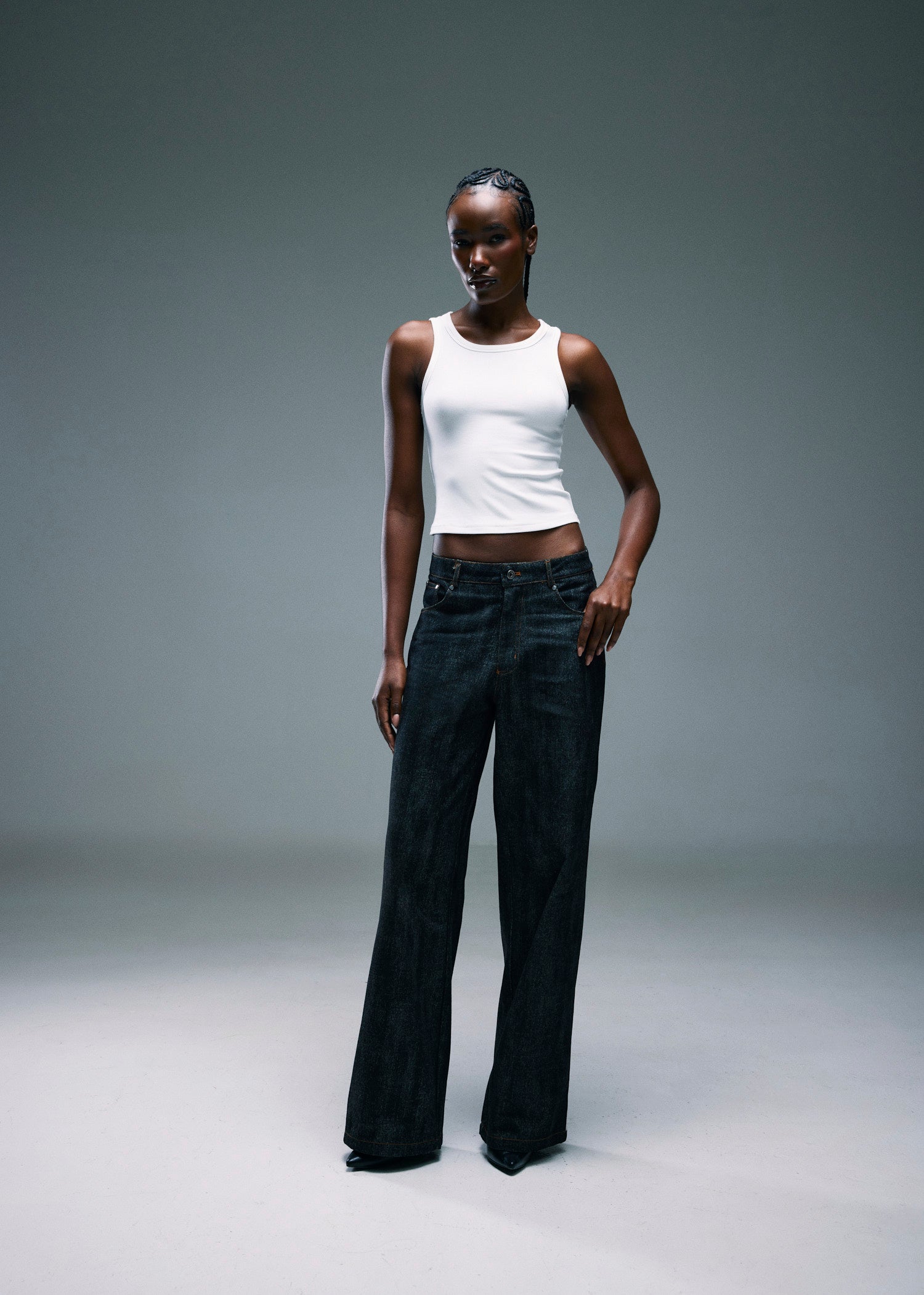 Women’s Ribbed Tank Top - Off White