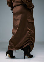 Women’s Cargo Skirt - Brown