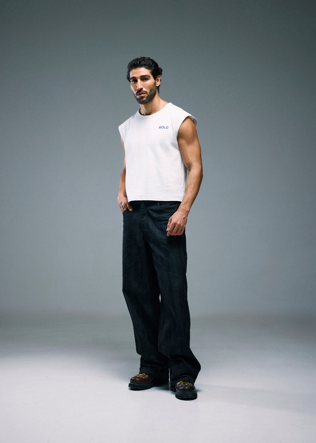 Men’s Cropped T-Shirt - White