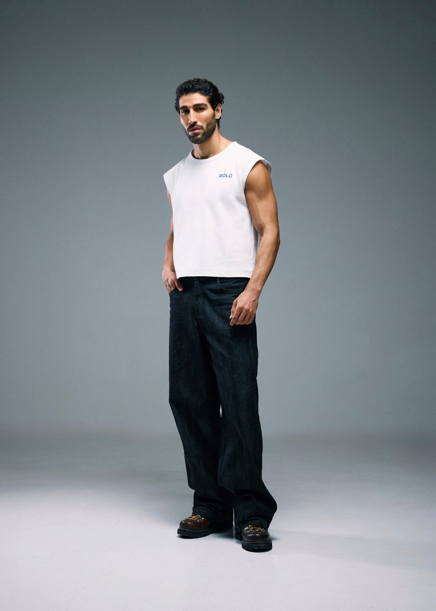 Men’s Cropped T-Shirt - White