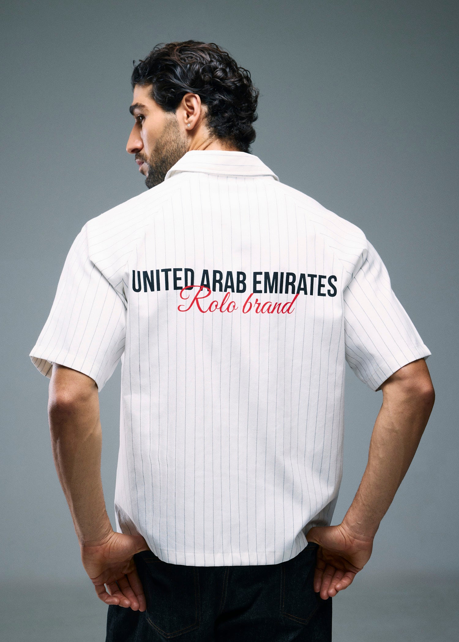 Men’s Short Sleeve Stripe Shirt - Off White