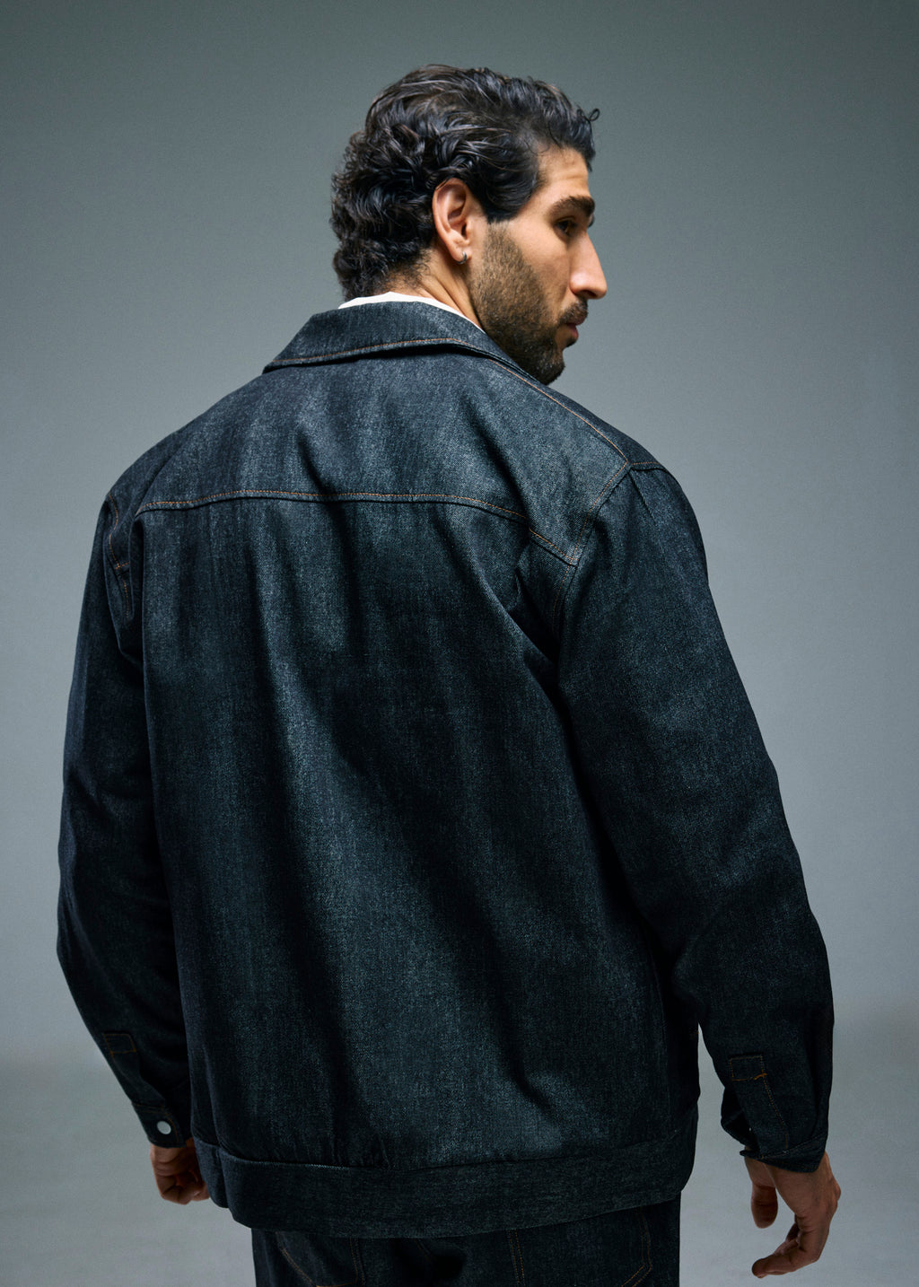 Men’s Dark Wash Denim Shirt