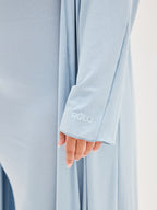 Women’s Soft Lounge Maxi Cardigan – Dusty Blue