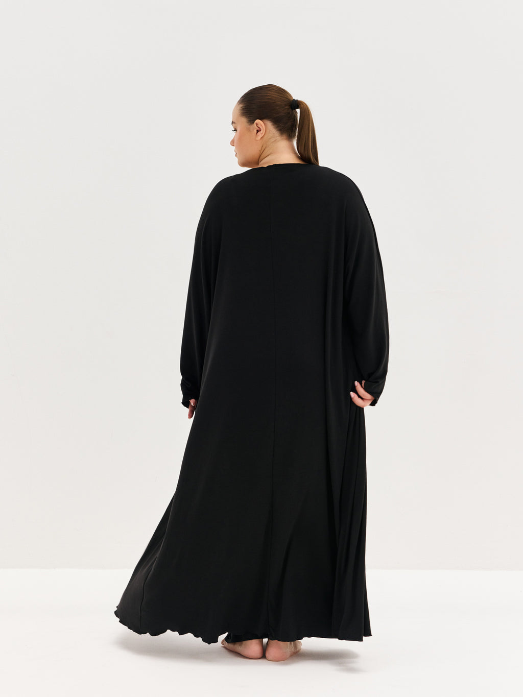 Women’s Soft Lounge Maxi Cardigan – Black