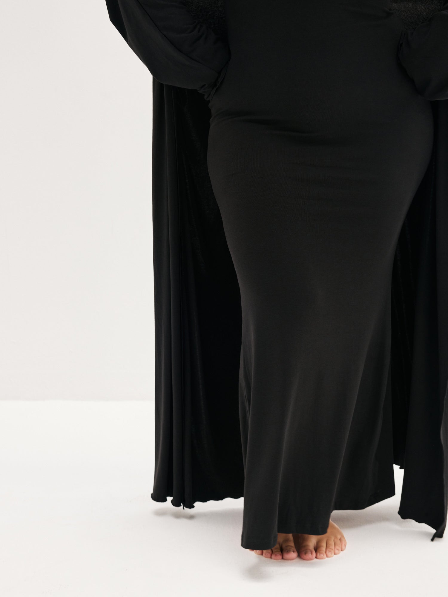 Women’s Soft Lounge Maxi Cardigan – Black