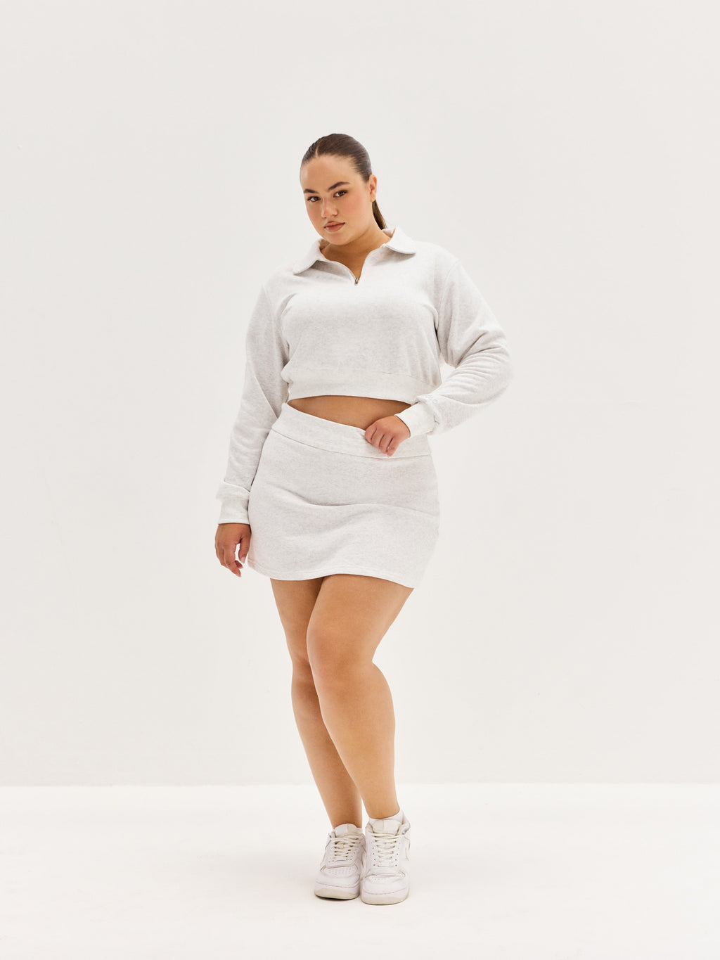 Women's Mini Skirt - Light Grey