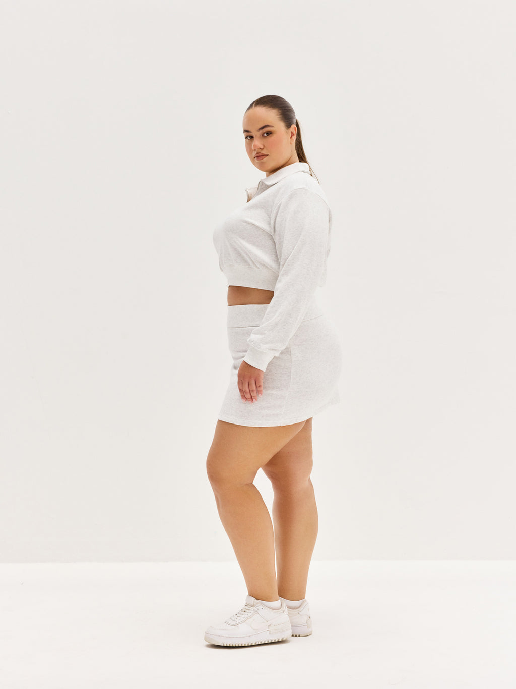 Women's Mini Skirt - Light Grey