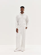 Unisex Wide Leg Pants - Light Grey