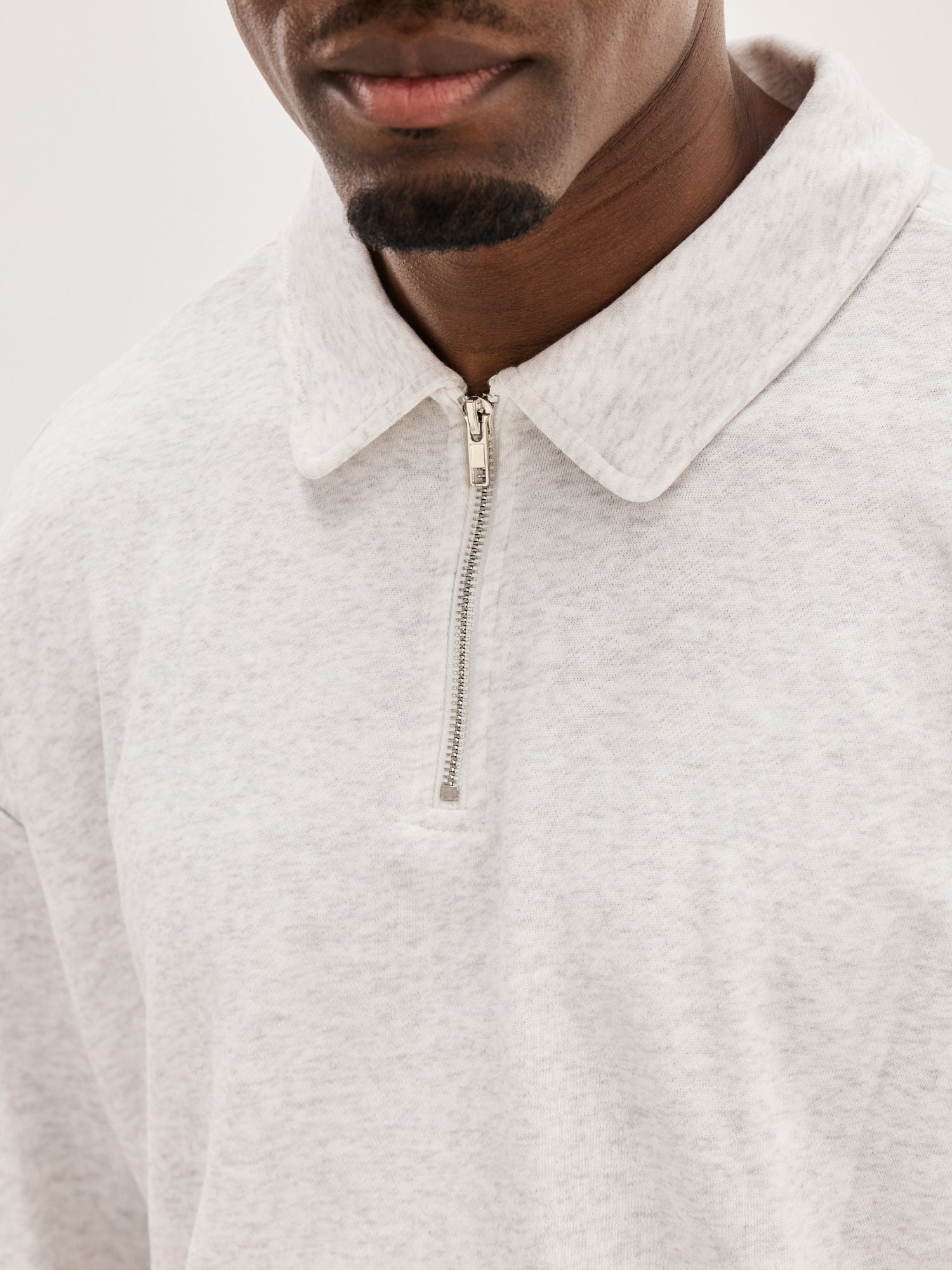 Men's Polo Long Sleeve - Grey