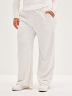 Unisex Wide Leg Pants - Light Grey