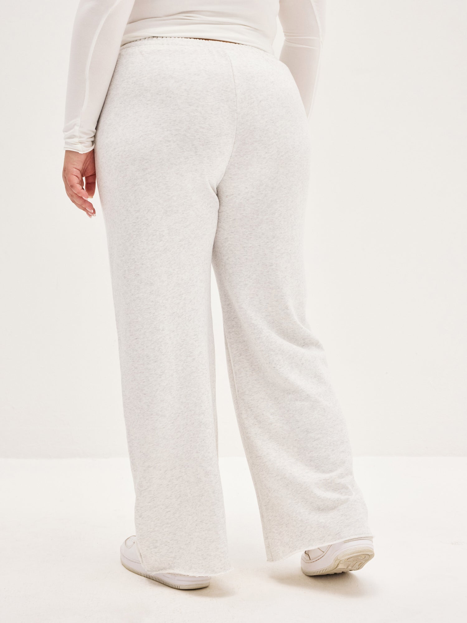 Unisex Wide Leg Pants - Light Grey