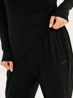 Women's Soft Boatneck Long Sleeve - Black