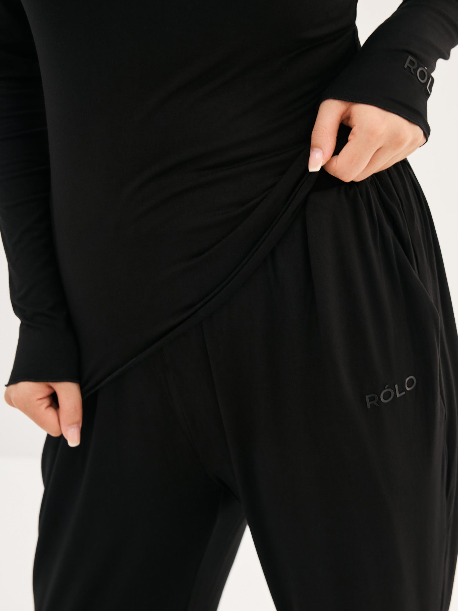 Women's Soft Boatneck Long Sleeve - Black