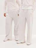 Unisex Wide Leg Pants - Light Grey