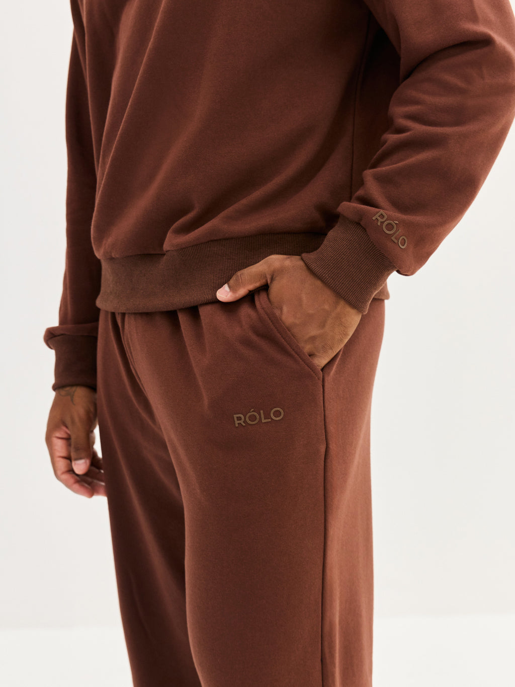 Men's Polo Long Sleeve - Brown