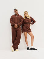 Unisex Wide Leg Pants - Brown
