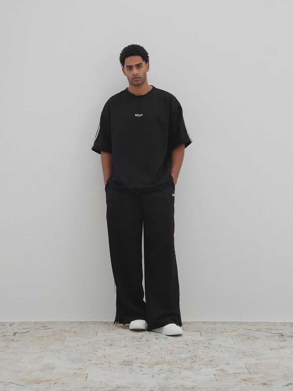 Oversized Crewneck Tee - Black