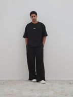 Relaxed Track Pants - Black