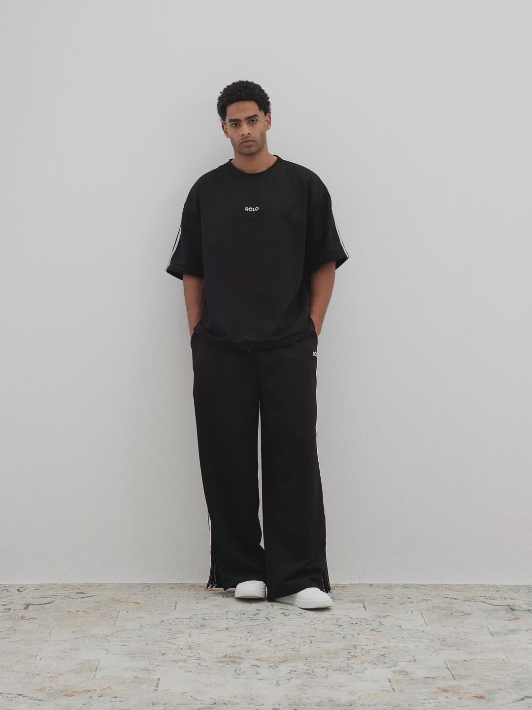 Oversized Crewneck Tee - Black