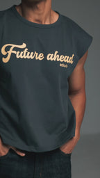 Men’s Cropped T-Shirt - Dark Grey