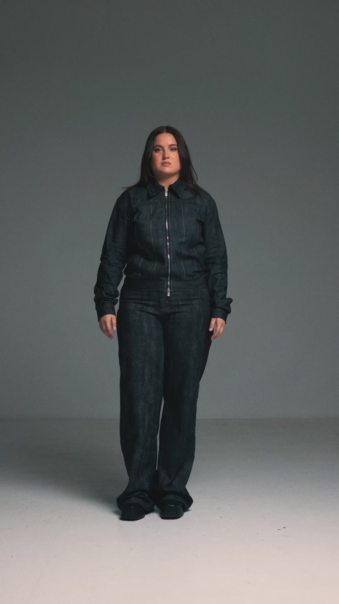 Women’s Dark Wash Denim Shirt